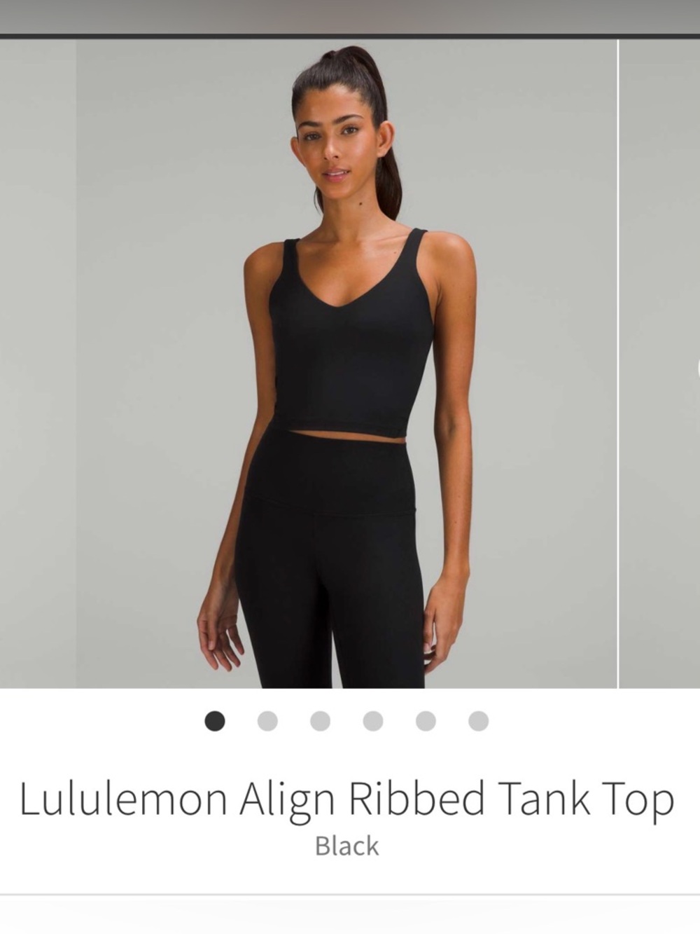 Lululemon Ribbed Align Cropped Tank-10